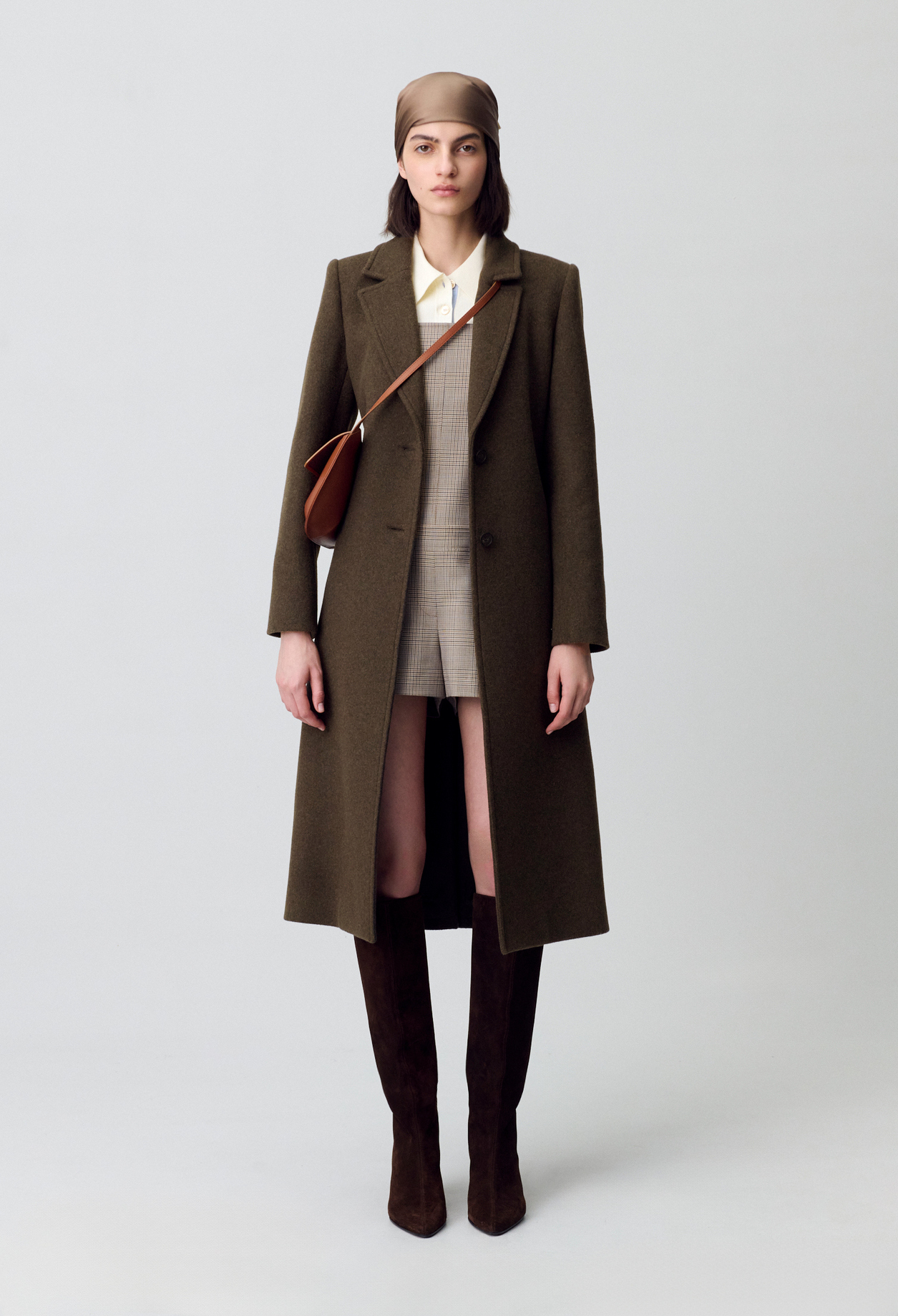 Abrigo largo de lana - Mujer - Caqui - Claudie Pierlot