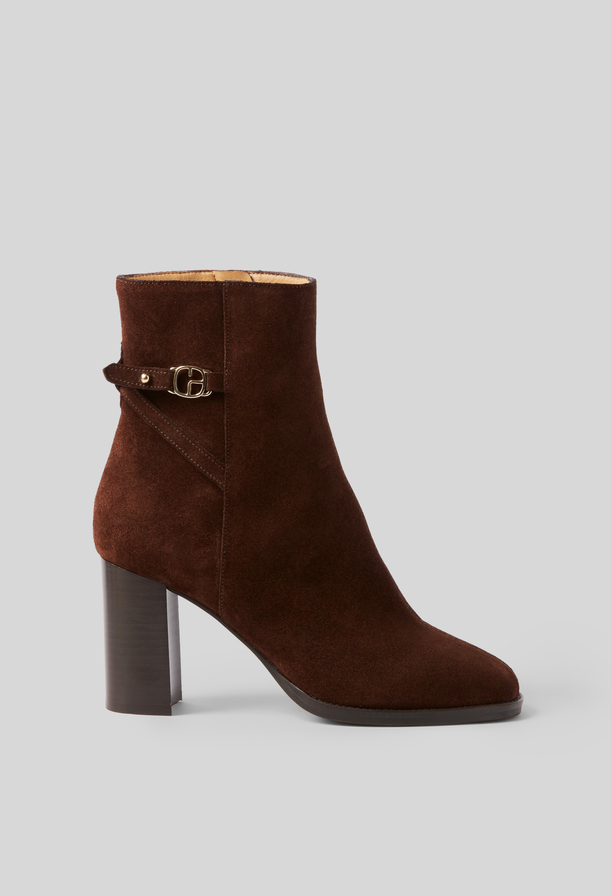 Botines de tacón de ante - Mujer - Chocolate - Claudie Pierlot