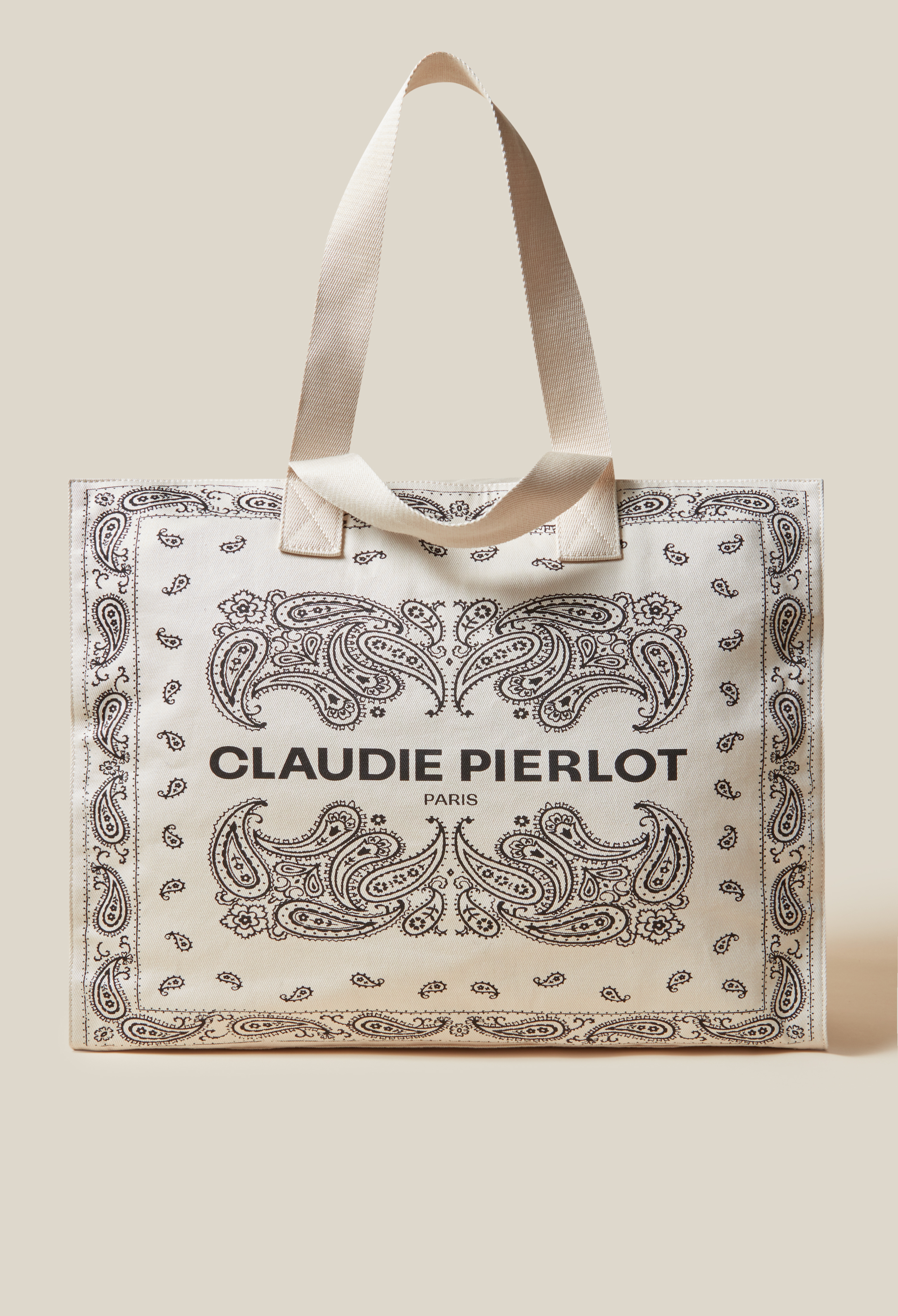 Bolsa de compra de algodón reciclado - Mujer - Multico - Claudie Pierlot
