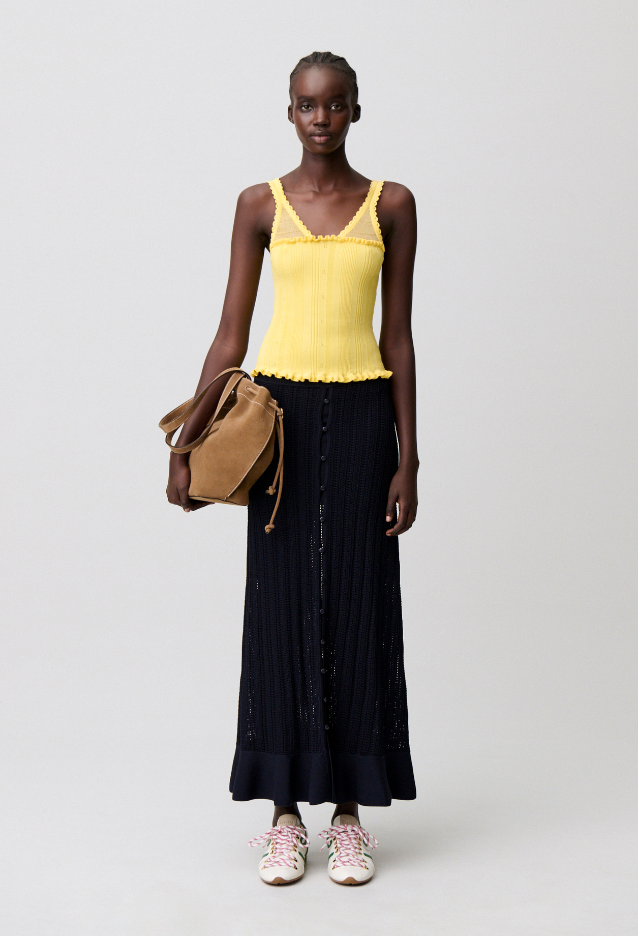 Top de punto con volantes - Mujer - Shea - Claudie Pierlot