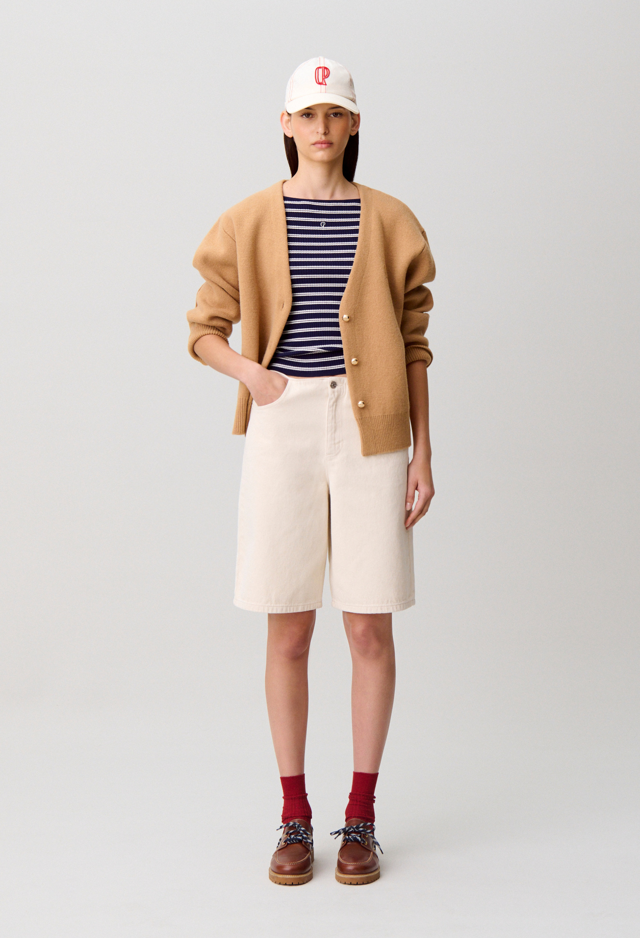 Bermuda denim crudo - Mujer - Denim Blanquecino - Claudie Pierlot