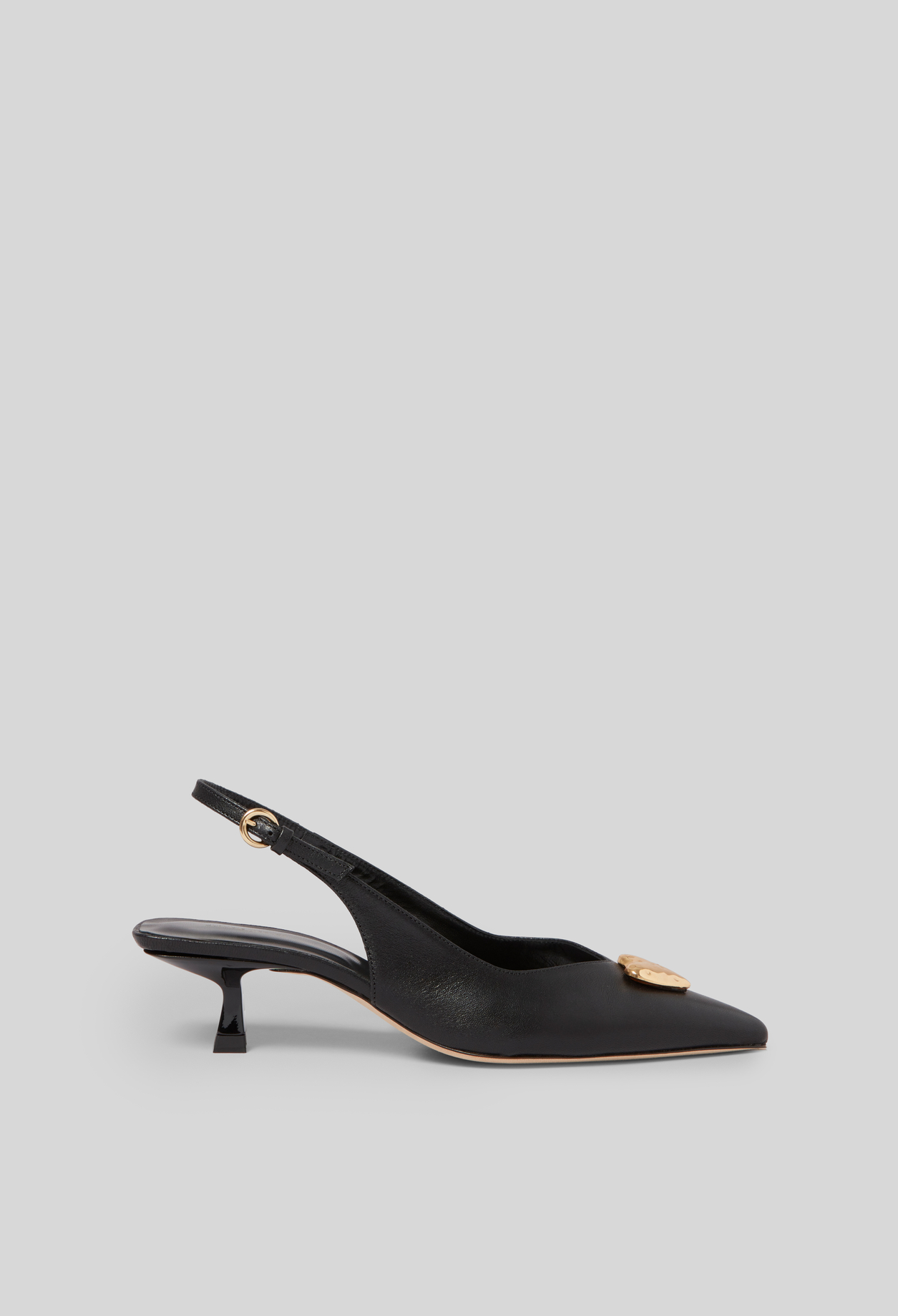 Salones corazón dorado - Mujer - Negro - Claudie Pierlot