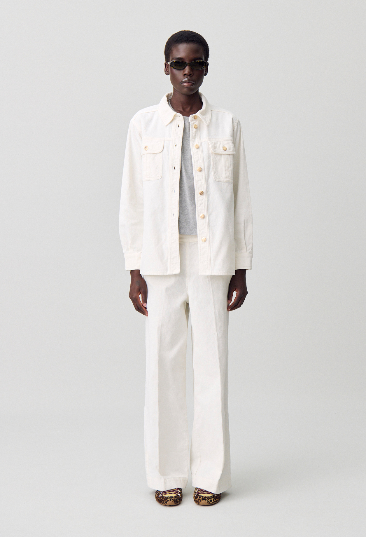 Sobrecamisa de terciopelo - Mujer - Crudo - Claudie Pierlot