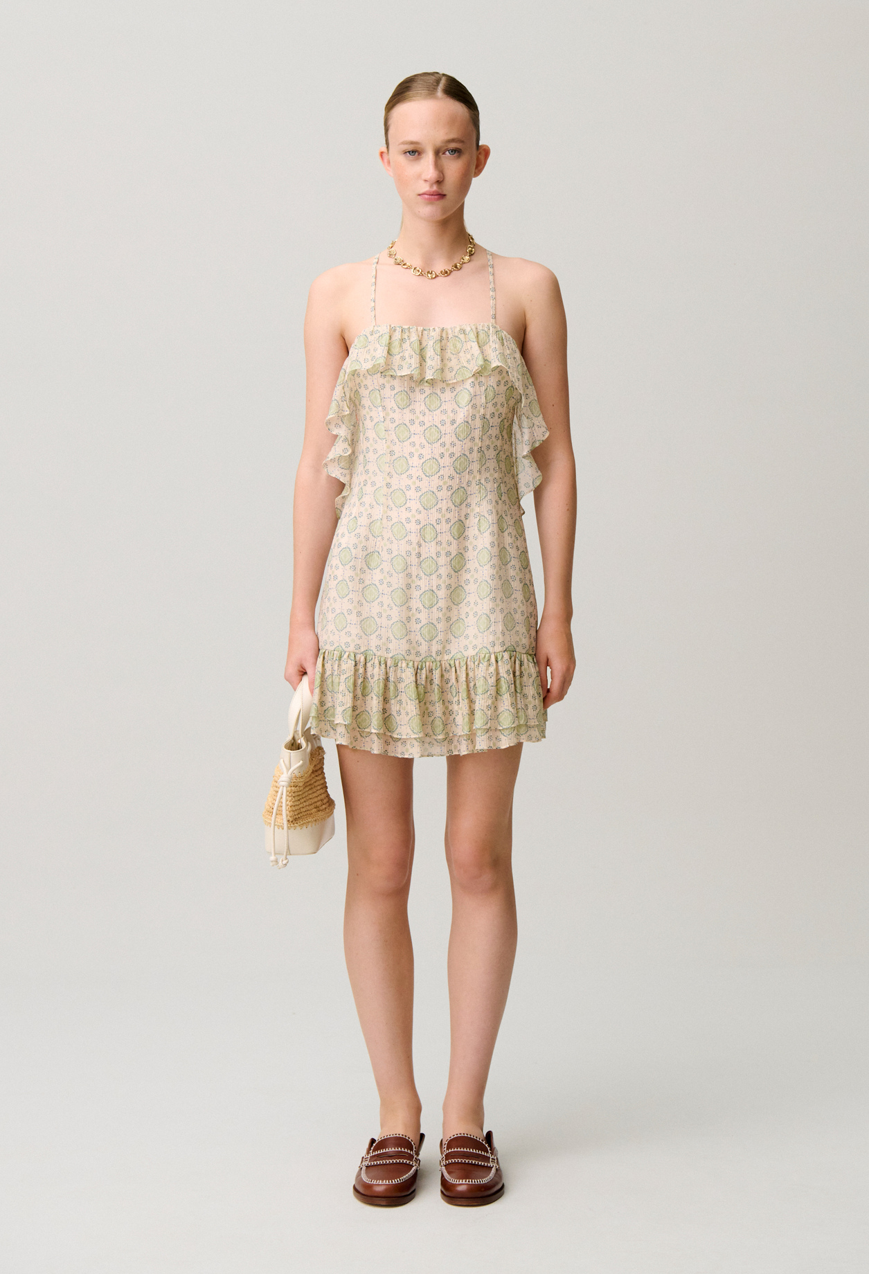 Vestido corto estampado - Mujer - Estampado claro - Claudie Pierlot