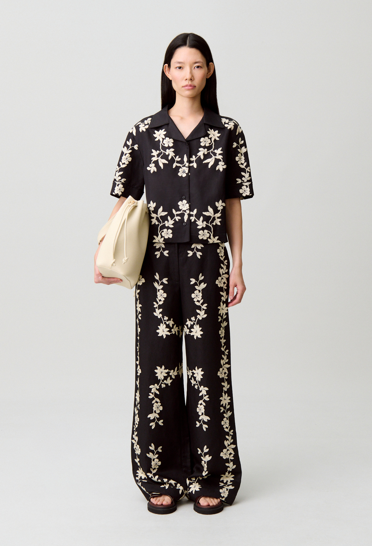 Camisa de flores - Mujer - Estampado oscuro - Claudie Pierlot