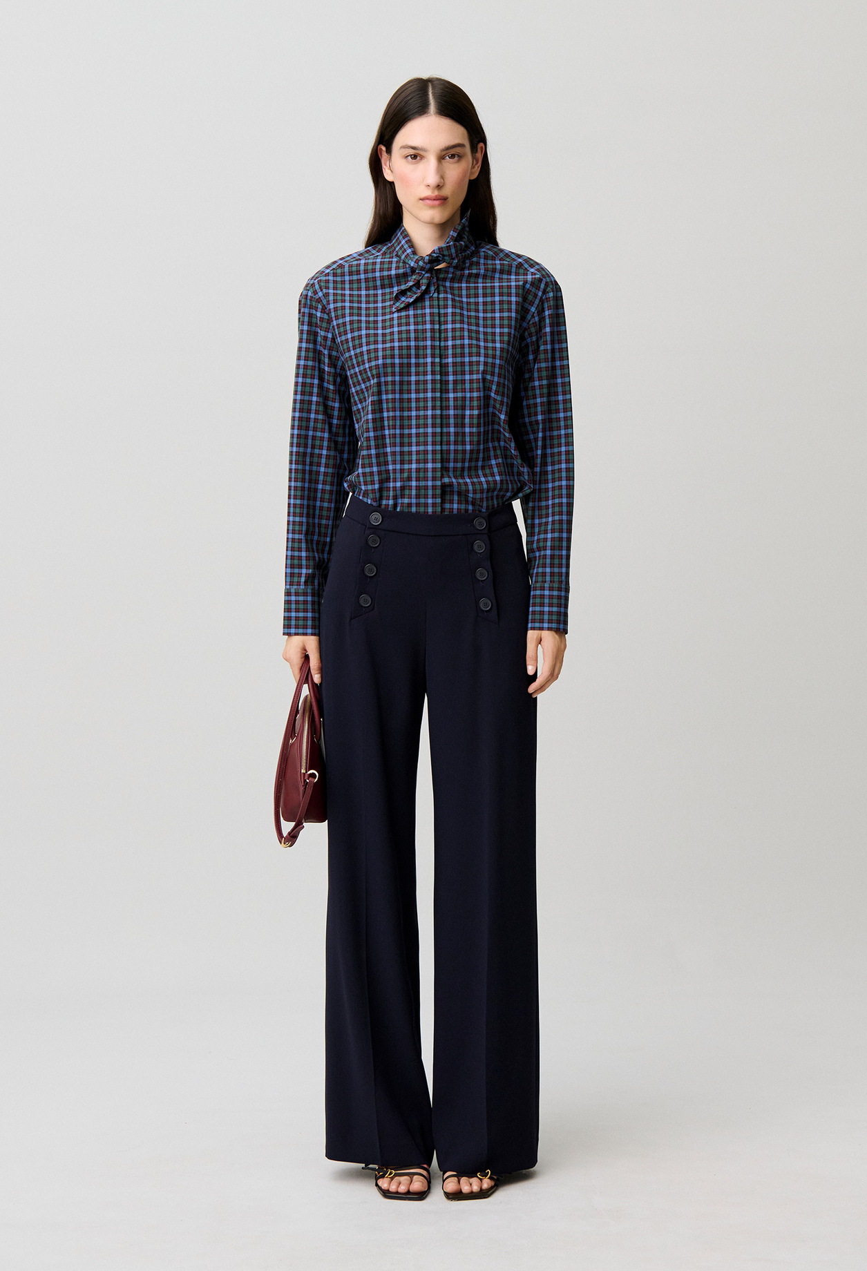 Pantalón con puente - Mujer - Marina - Claudie Pierlot