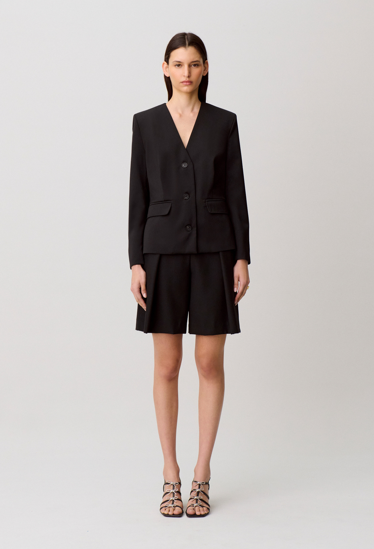 Chaqueta de mezcla de lana - Mujer - Negro - Claudie Pierlot
