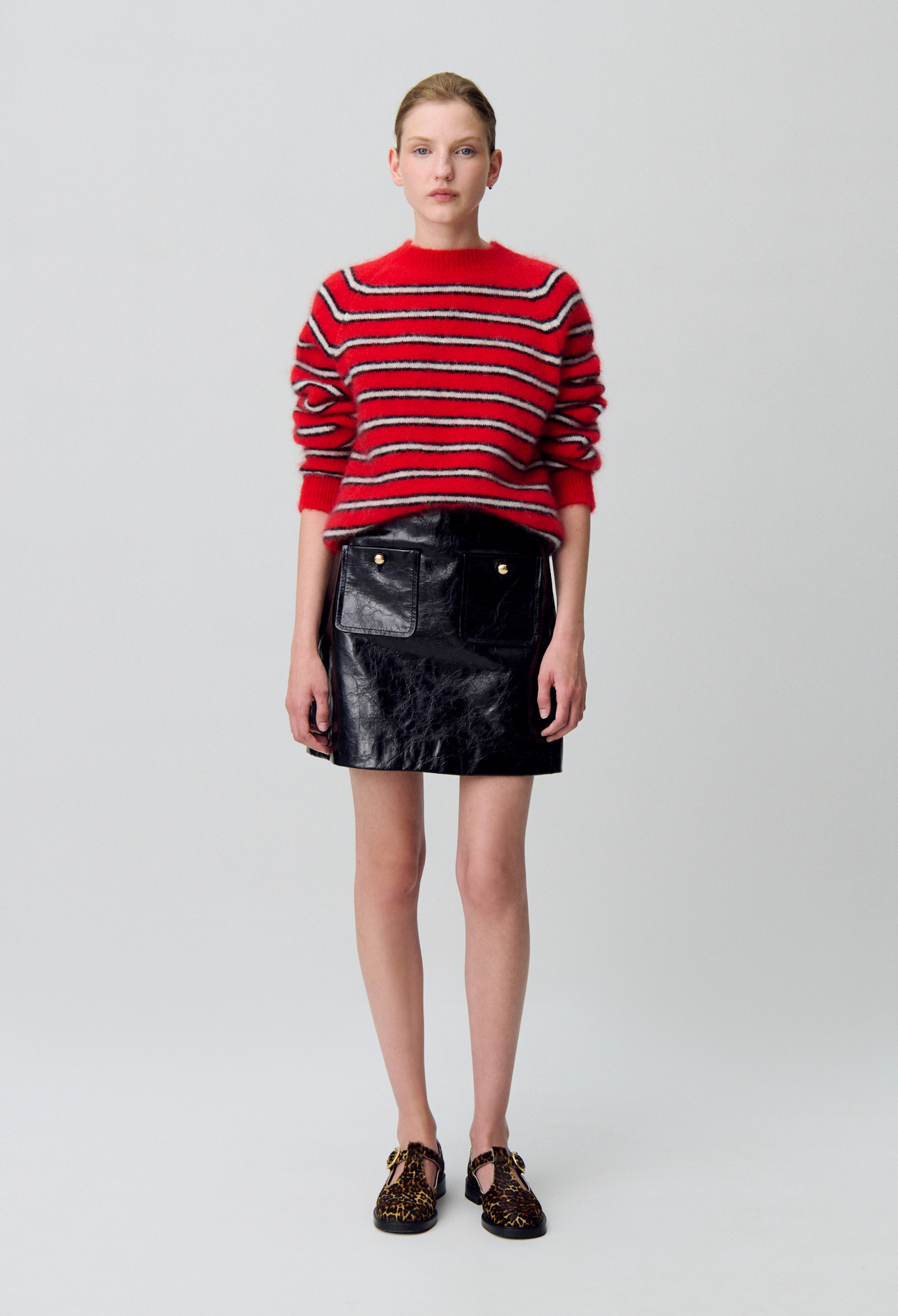 Jersey a rayas anchas - Mujer - Rojo - Claudie Pierlot