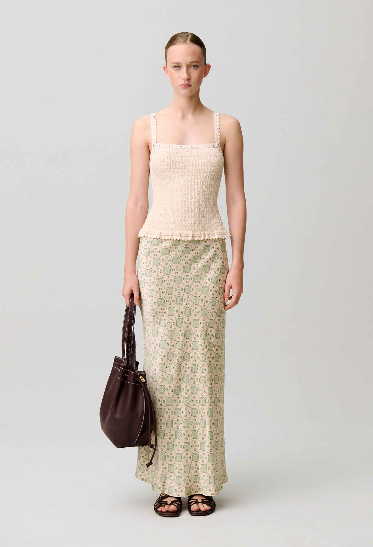 Falda fluida estampada - Mujer - Estampado claro - Claudie Pierlot