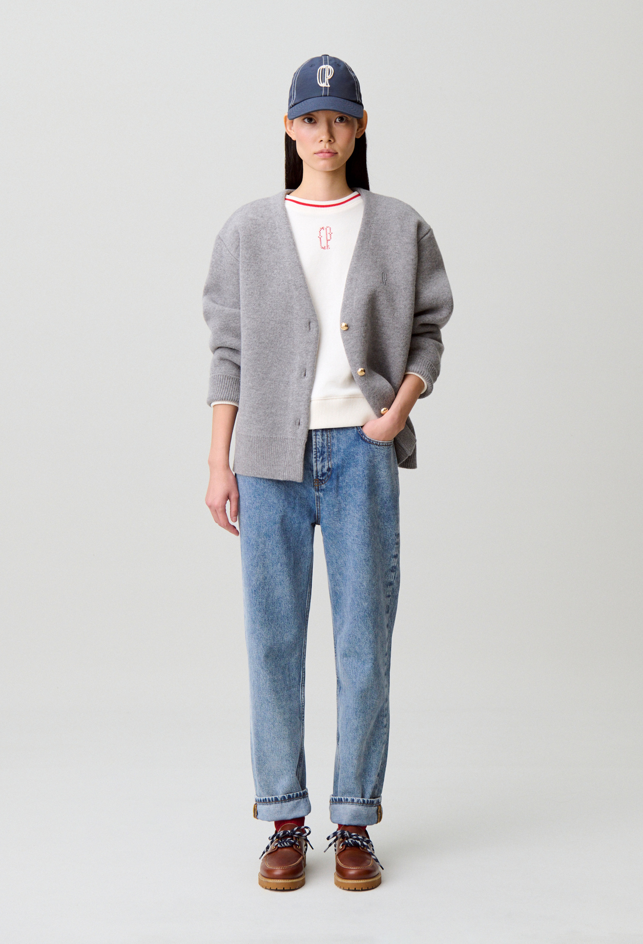 Vaquero de denim lavado - Mujer - Vaquero azul - Claudie Pierlot