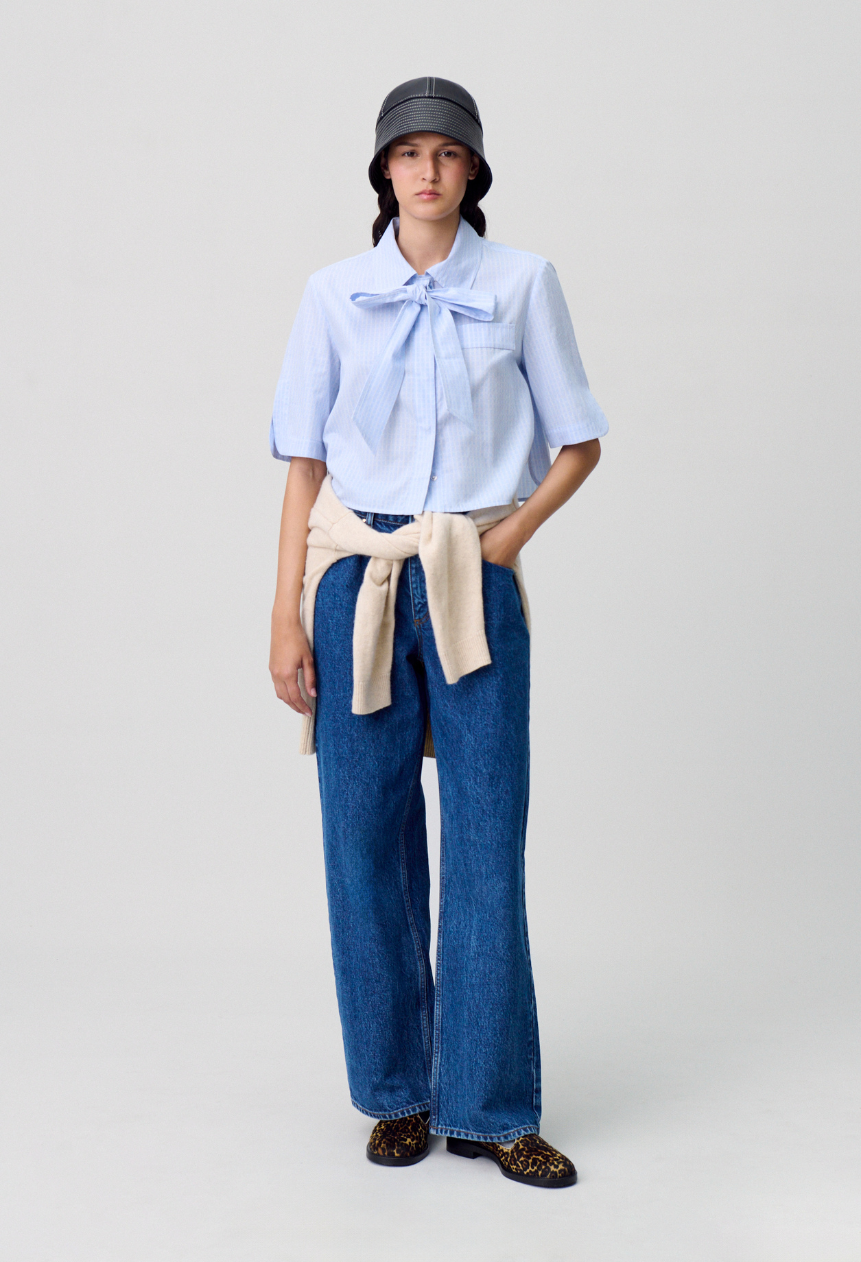 Camisa corta de cuadros - Mujer - Dos tonos - Claudie Pierlot