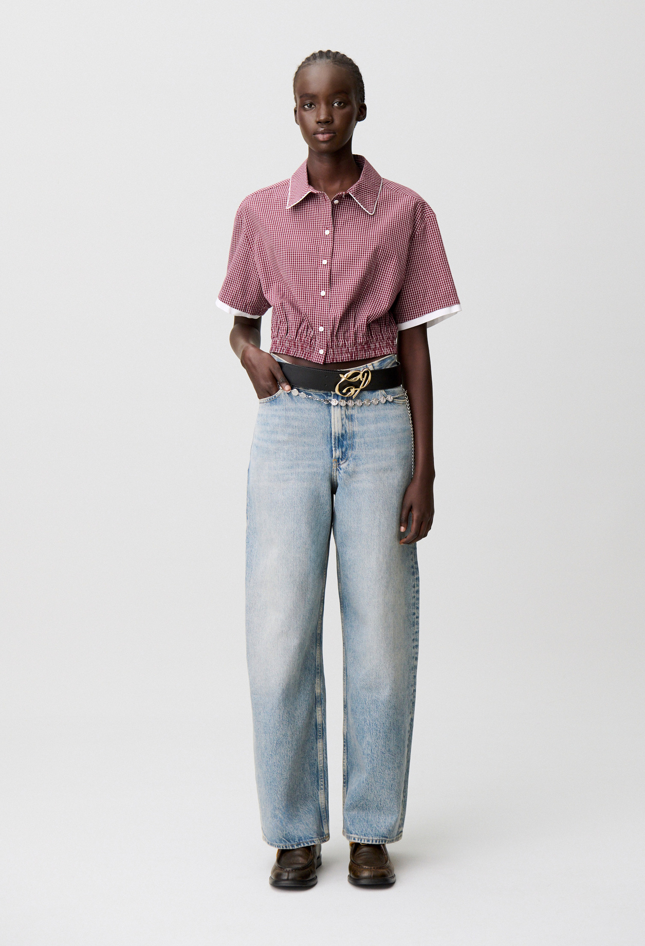 Vaquero de mezclilla estilo baggy - Mujer - Denim bleu clair - Claudie Pierlot